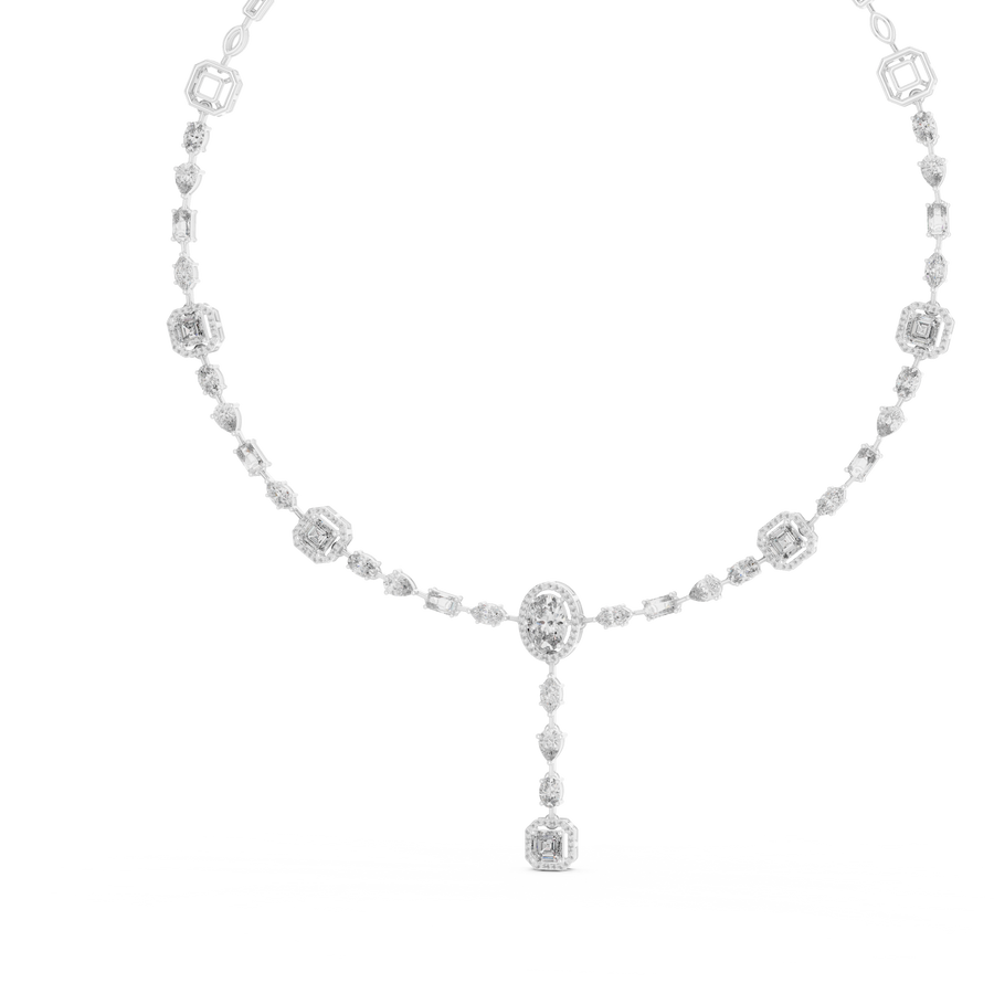 Elarienne 5.00 × 3.00 mm Diamond Necklace