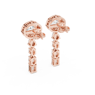 Soreviane Mixed-Cut  Diamond Earrings