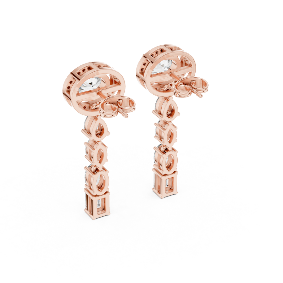 Soreviane Mixed-Cut  Diamond Earrings