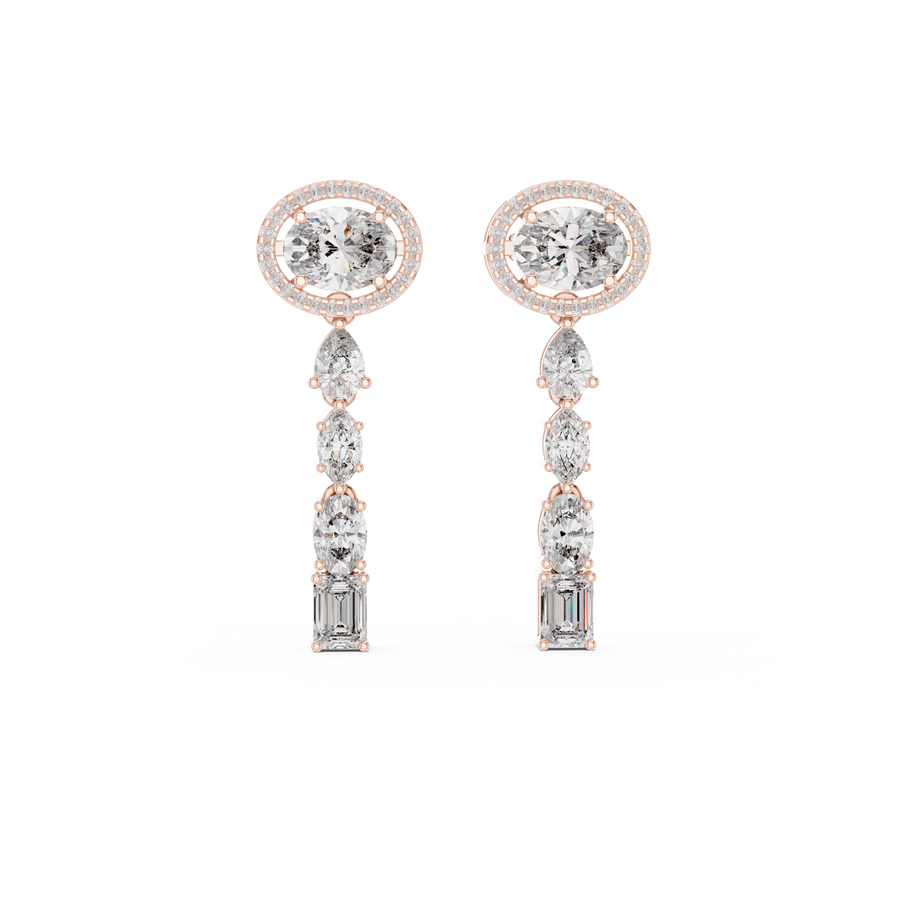 Soreviane Mixed-Cut  Diamond Earrings