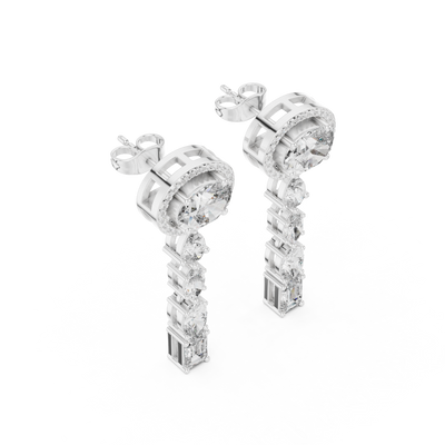 Soreviane Mixed-Cut  Diamond Earrings