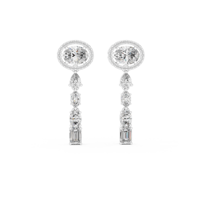 Soreviane Mixed-Cut  Diamond Earrings
