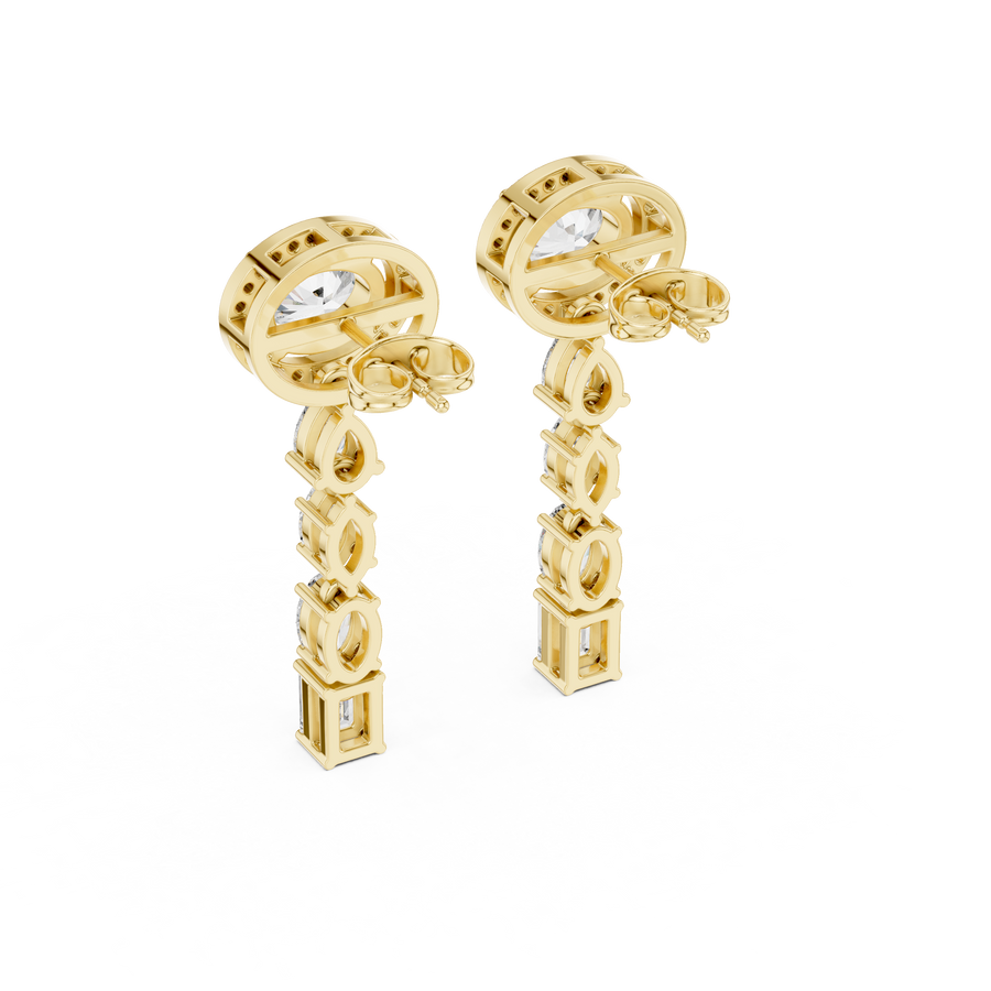 Soreviane Mixed-Cut  Diamond Earrings