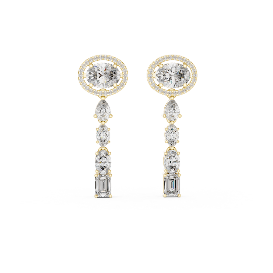Soreviane Mixed-Cut  Diamond Earrings