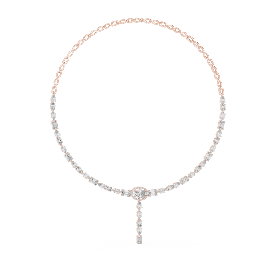 Calithene Multi-Shape  Diamond Necklace
