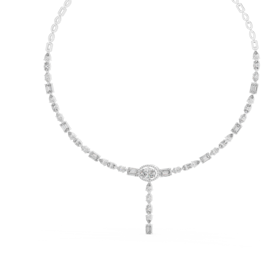 Calithene Multi-Shape  Diamond Necklace