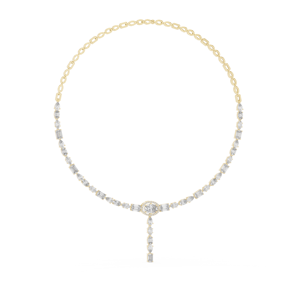 Calithene Multi-Shape  Diamond Necklace