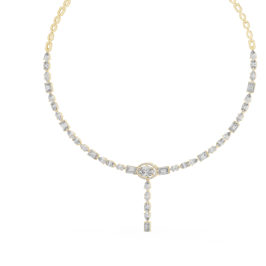 Calithene Multi-Shape  Diamond Necklace