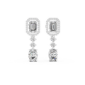Calivienne Mixed-Cut Diamond Earrings