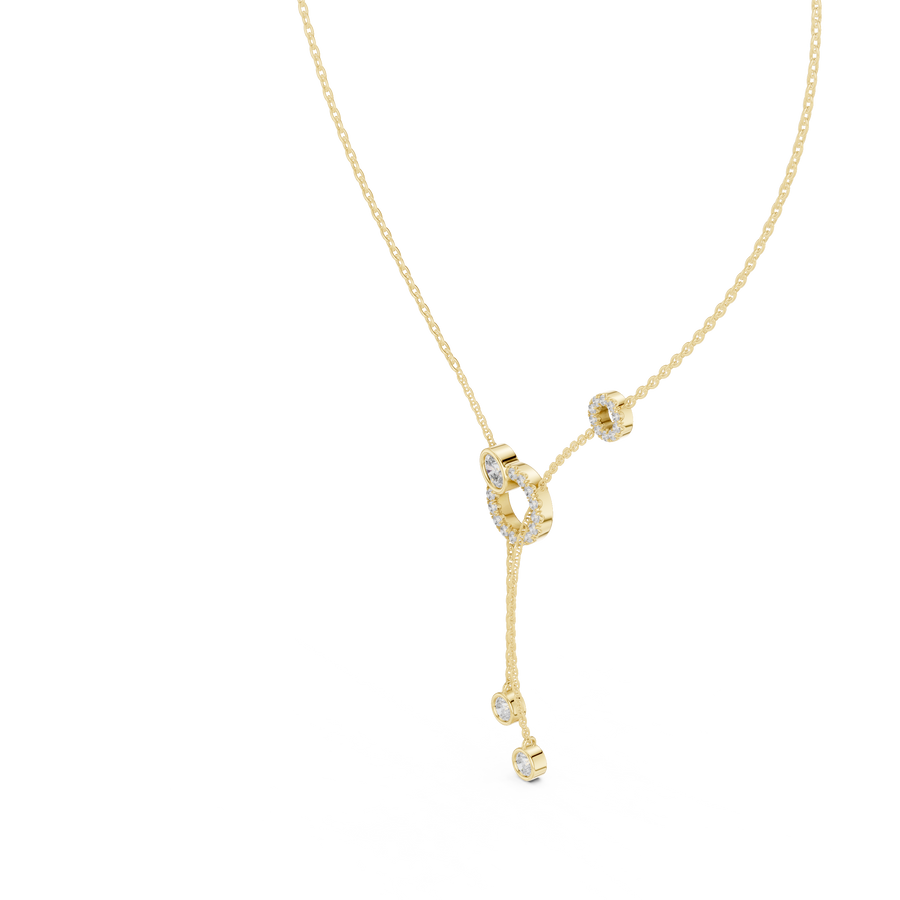 Elarvienne Green & Yellow Diamond Pendant