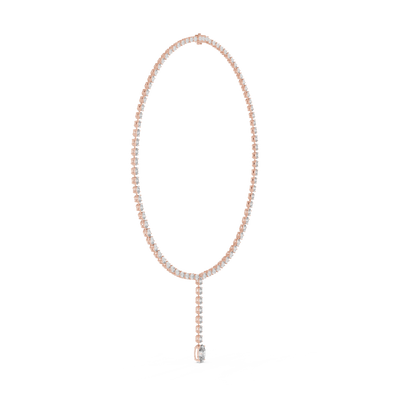 Zelvarine 11.00 × 7.50 mm  Diamond Necklace
