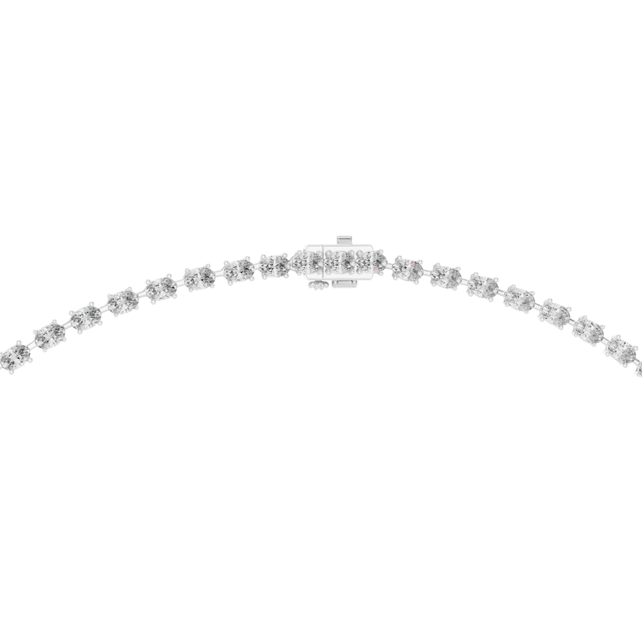 Zelvarine 11.00 × 7.50 mm  Diamond Necklace