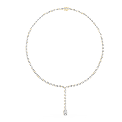 Zelvarine 11.00 × 7.50 mm  Diamond Necklace