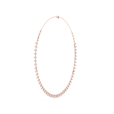 Elvarenne Round & Pear  Diamond Necklace
