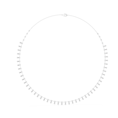 Elvarenne Round & Pear  Diamond Necklace