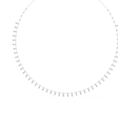 Elvarenne Round & Pear  Diamond Necklace