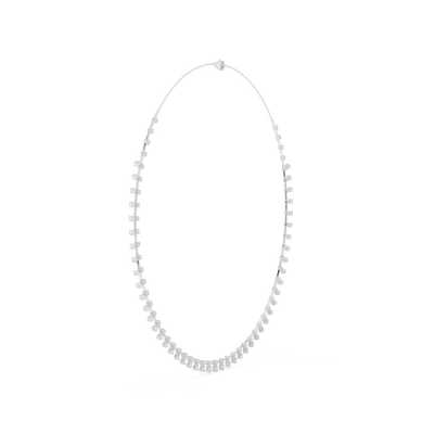 Elvarenne Round & Pear  Diamond Necklace