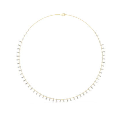 Elvarenne Round & Pear  Diamond Necklace