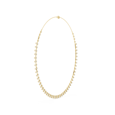 Elvarenne Round & Pear  Diamond Necklace