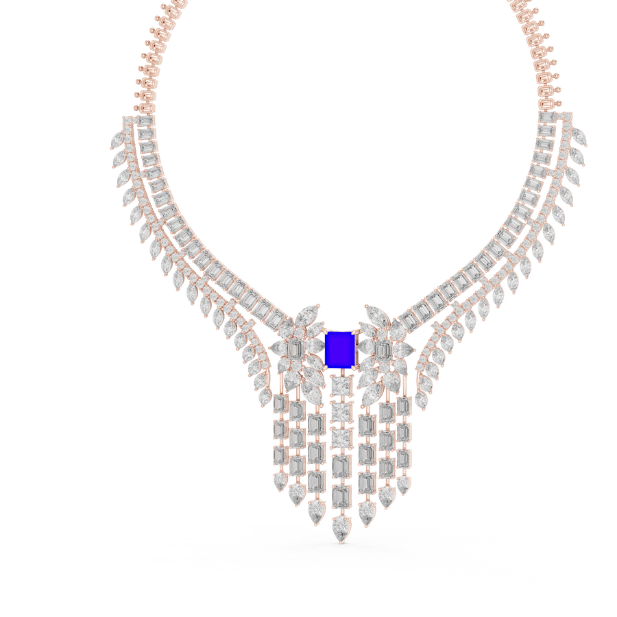 Velarienne Multi-Shape Diamond Necklace
