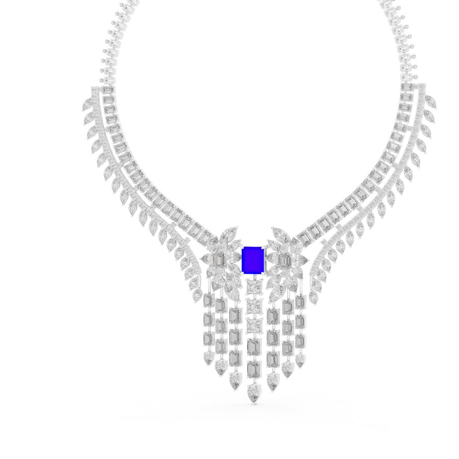 Velarienne Multi-Shape Diamond Necklace