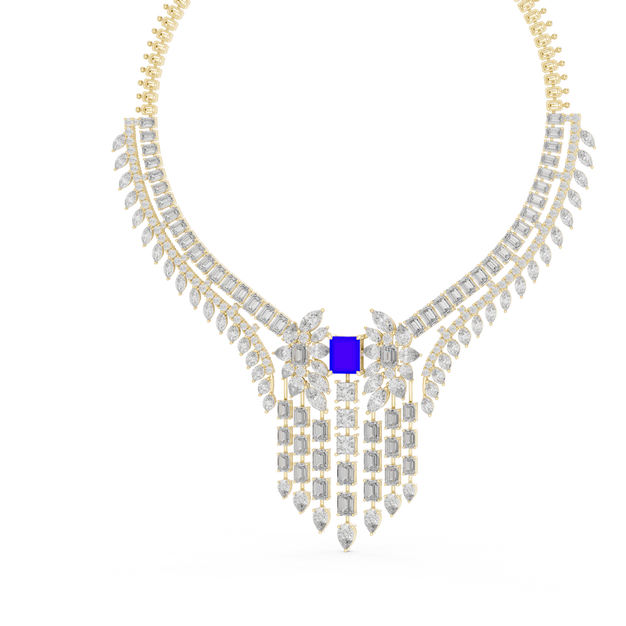 Velarienne Multi-Shape Diamond Necklace