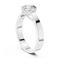 6.5 mm Round Diamond Solitaire Ring