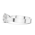 6.5 mm Round Diamond Solitaire Ring