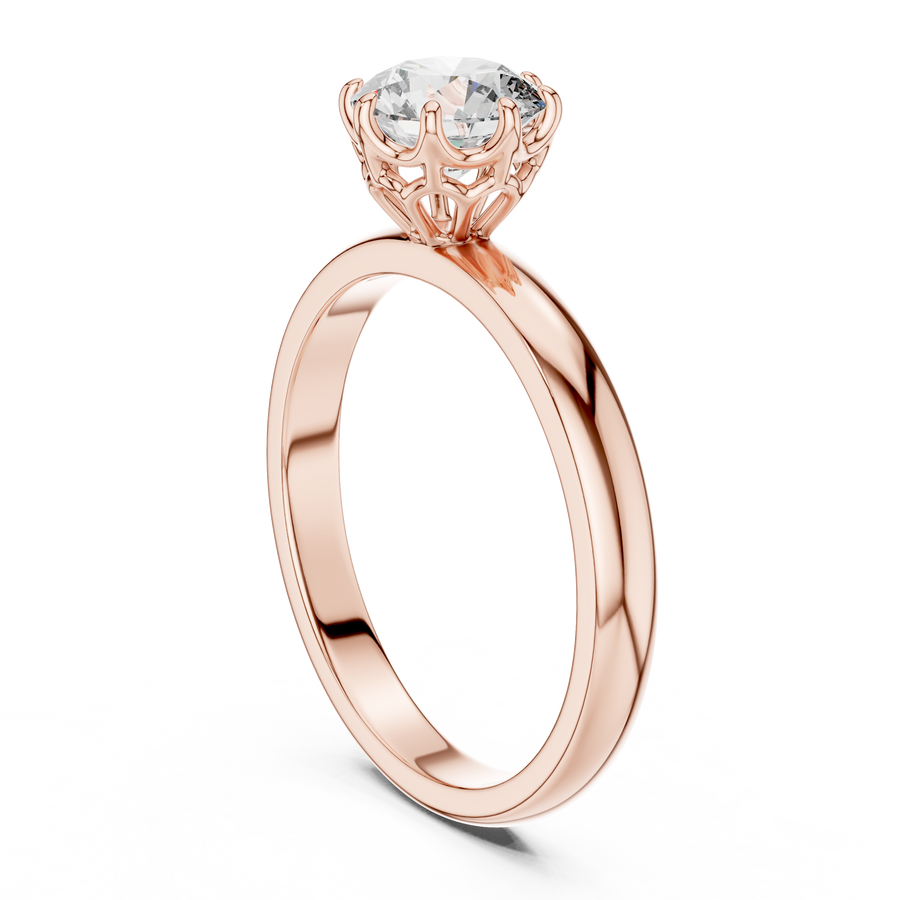 Eternal Solitaire 6.5 mm Diamond Ring