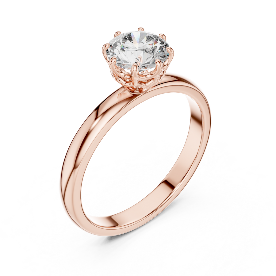 Eternal Solitaire 6.5 mm Diamond Ring