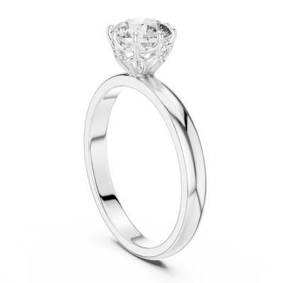 Eternal Solitaire 6.5 mm Diamond Ring