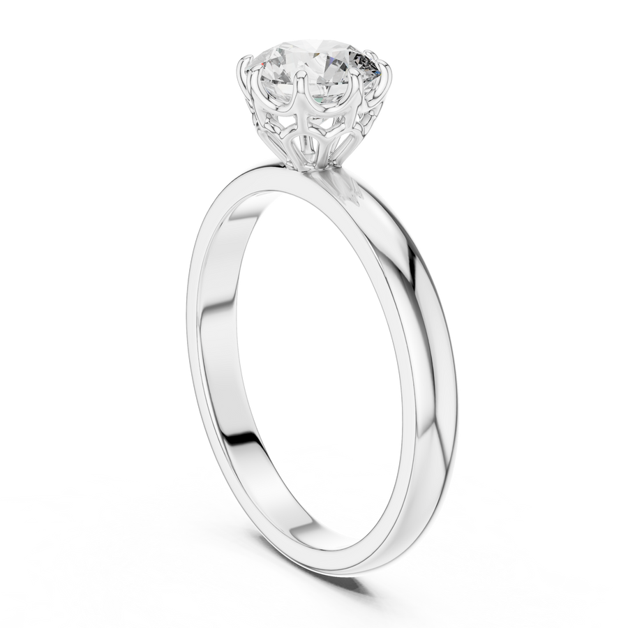 Eternal Solitaire 6.5 mm Diamond Ring