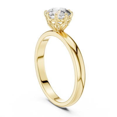Eternal Solitaire 6.5 mm Diamond Ring