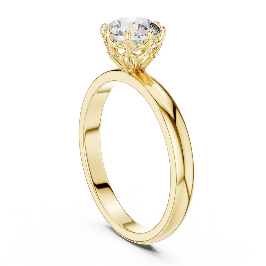 Eternal Solitaire 6.5 mm Diamond Ring