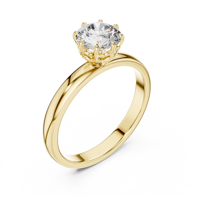Eternal Solitaire 6.5 mm Diamond Ring