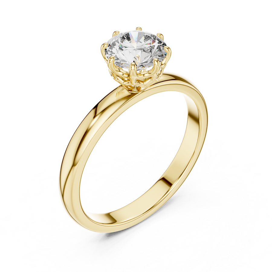 Eternal Solitaire 6.5 mm Diamond Ring