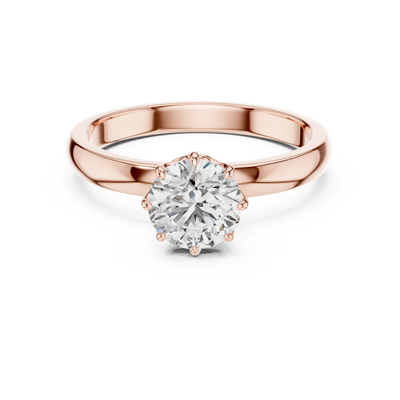 Eternal Solitaire 6.5 mm Diamond Ring