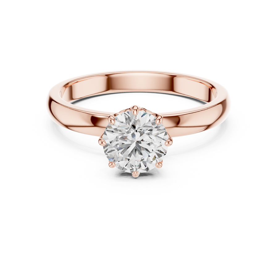 Eternal Solitaire 6.5 mm Diamond Ring