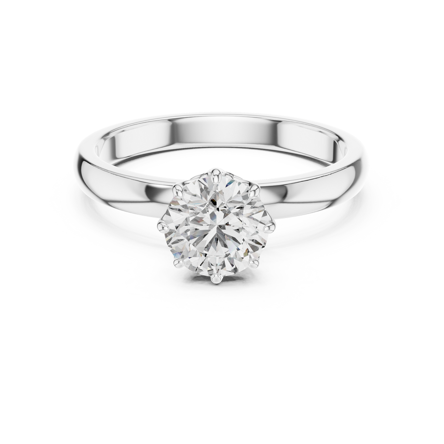 Eternal Solitaire 6.5 mm Diamond Ring