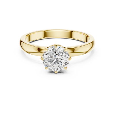 Eternal Solitaire 6.5 mm Diamond Ring