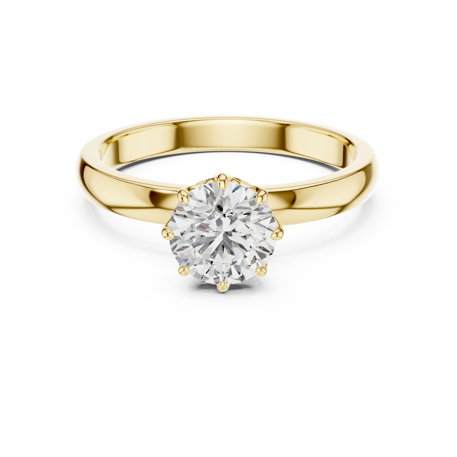 Eternal Solitaire 6.5 mm Diamond Ring