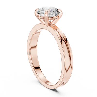 Elara 6.5 mm Diamond Solitaire Ring