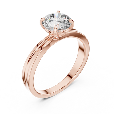 Elara 6.5 mm Diamond Solitaire Ring