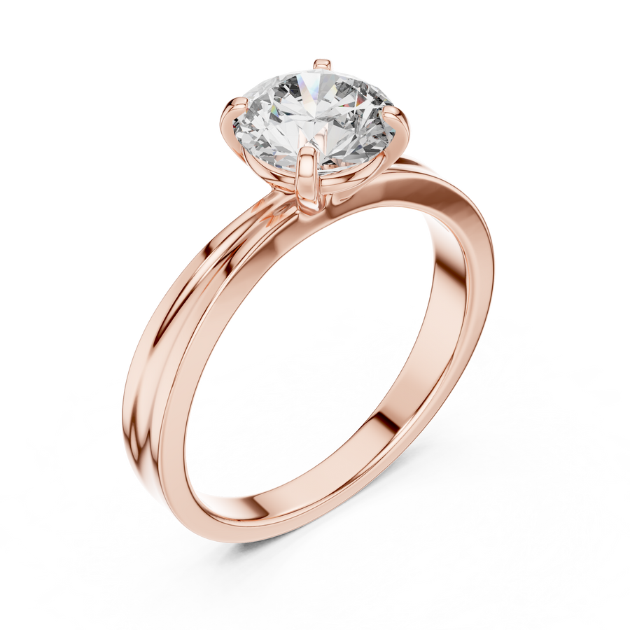 Elara 6.5 mm Diamond Solitaire Ring