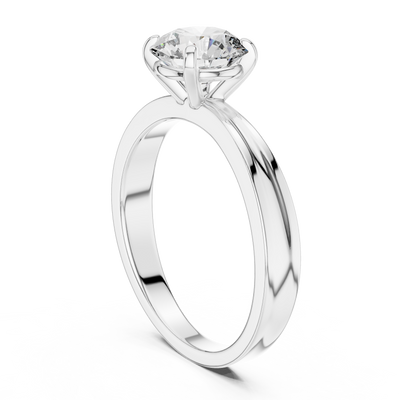 Elara 6.5 mm Diamond Solitaire Ring
