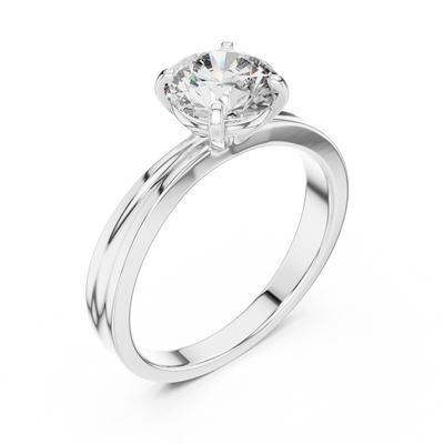 Elara 6.5 mm Diamond Solitaire Ring