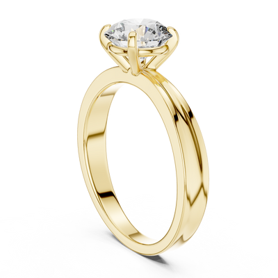 Elara 6.5 mm Diamond Solitaire Ring