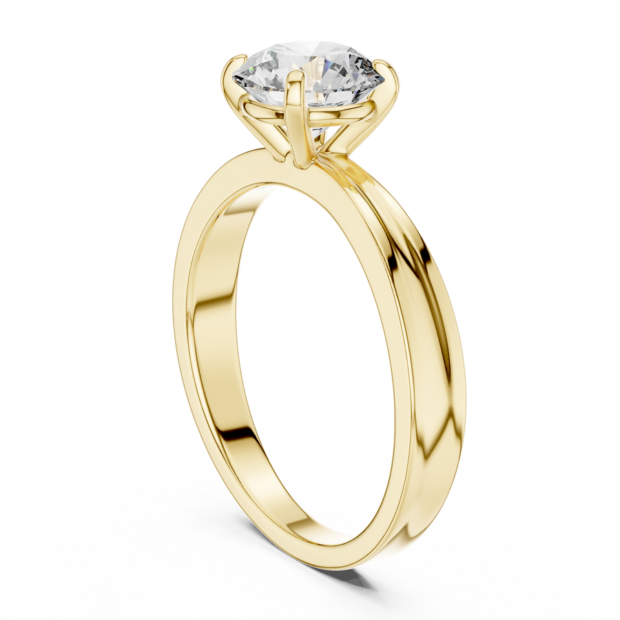 Elara 6.5 mm Diamond Solitaire Ring