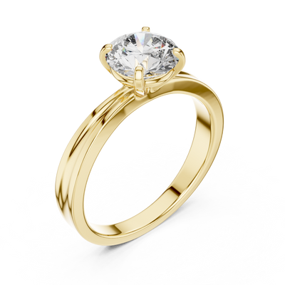 Elara 6.5 mm Diamond Solitaire Ring