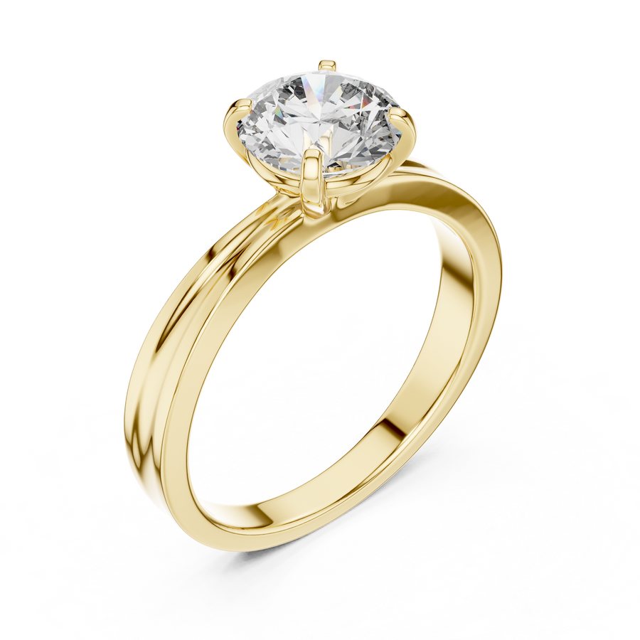 Elara 6.5 mm Diamond Solitaire Ring